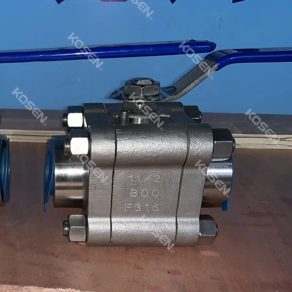 3PC Forged Steel Ball Valve
