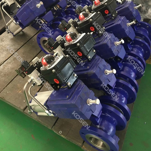 Flange V Port Ball Valve