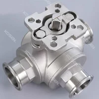 Three Way Threaded Ball Valve